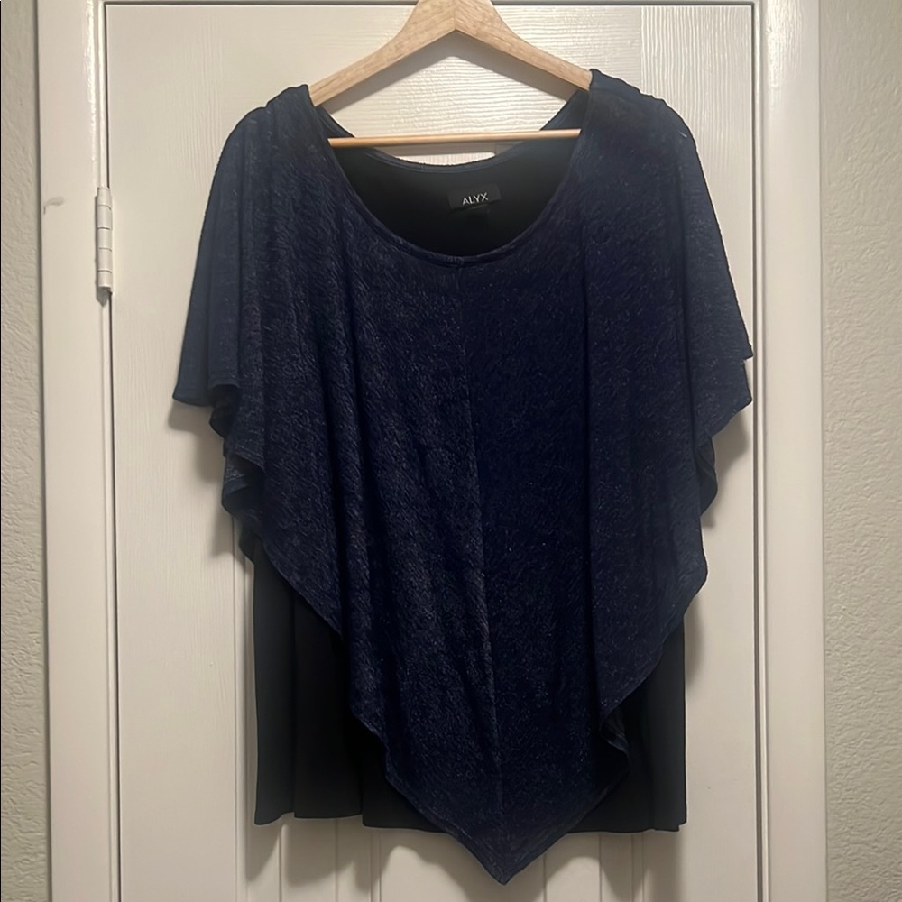 ALYX Navy Blue Poncho Top - 3X